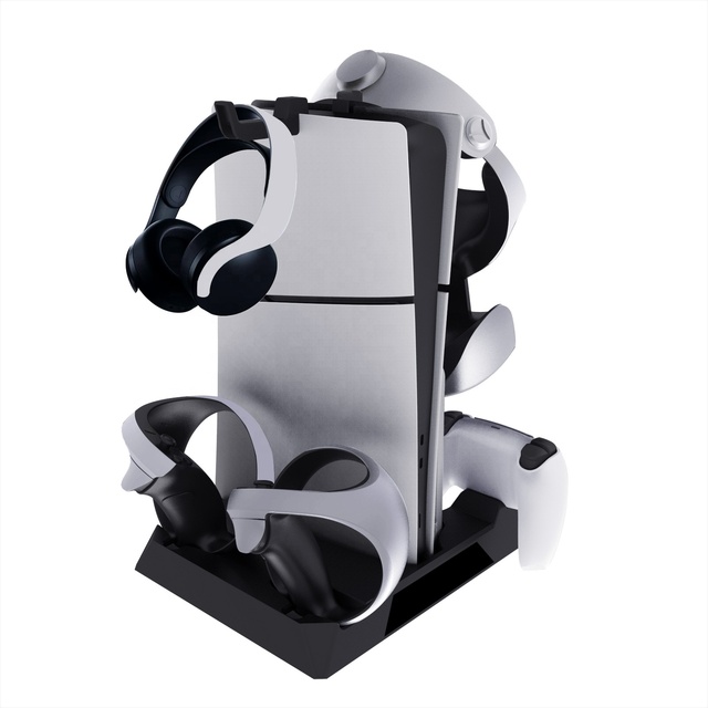 Multifunctional Vertical Stand for PS5 Slim Cooling Base for PS VR2 Charging Dock Hanger KJH-P5D-004