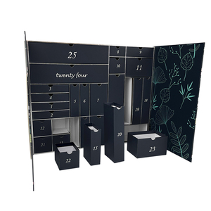 Tùy Chỉnh 24 Ngày Đếm Ngược Advent Lịch Cho Phụ Nữ Mới Vẻ Đẹp Trang Điểm Bất Ngờ Dập Nổi Matt Cán Giấy Hộp Quà Tặng - Product Image 3
