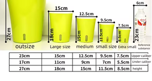 Maceta perezosa de plástico autoabsorbente creativa de 7,5*8,5 cm de alta calidad al por mayor con cuerda de algodón y maceta interior blanca - Product Image 2