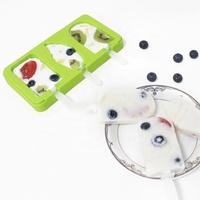 Offre Spéciale Mignon Bricolage MAISON Réutilisable Fruits Forme Silicone Ice Cream Mold