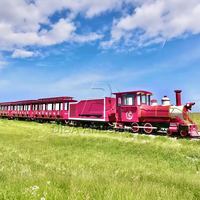 Couleurs personnalisées Scenic Area Sightseeing Rail Train Équipement d'amusement pour enfants Train électrique extérieur