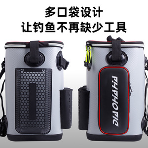 EVA Fishing Tackle <b>Bag</b> With Rod Holders And Side <b>Net</b> For Sea Fishing Multi Purpose Use - Product Image 4