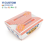Caja de Papel Desechable para Pollo Frito con Logotipo Personalizado, Contenedor de Alimentos para Llevar Biodegradable y Resistente a la Grasa, Fábrica OEM ODM