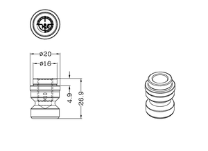 Mandrin pneumatique <span class=keywords><strong>AMF</strong></span>-K20.3-C1 en acier de précision MTS, système de <span class=keywords><strong>point</strong></span> zéro à 4 centres pour l'usinage lourd CNC - Product Image 5