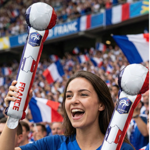 Bâtons gonflables pour supporters de football - Bâtons de ballons en aluminium à motif drapeau national pour accessoires de cheering et décorations de fête pour les stades mondiaux - Product Image 4