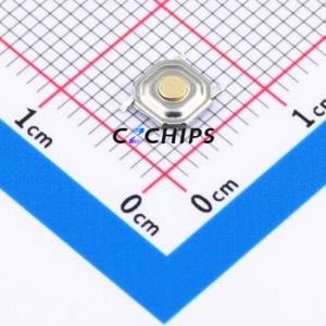 TS011-TBW1EH1.5 Tactile Switch SMD-4P,5.2x5.2mm Switch Single Pole Single Throw Round Button 1.8N Vertical Mount - Product Image 1