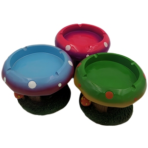 Asbak Jamur Anti-<span class=keywords><strong>ash</strong></span> Terbang Kartun Resin Tiga Warna Anti-jatuh Tempat Asap - Product Image 3