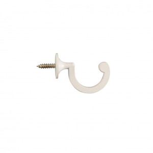 Juego de 2 Ganchos para Cortinas de Metal Blanco - Product Image 1