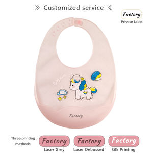 Simpatici motivi animali in Silicone bavaglini per mangiare impermeabili bavaglini sottili per l'alimentazione del bambino regolabili BPA Free bavaglini in Silicone - Product Image 5