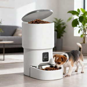Distributeur de nourriture pour chats OEM/ODM intelligent 4L, distributeur automatique de friandises pour chiens avec contrôle par bouton et Wi-Fi - Product Image 1