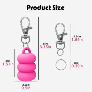 Top Seller Lipstick Tube <b>Key</b> Chain Lipstick Keychain Caps Moisturizing Lip Oil Rubber <b>Ring</b> <b>Bag</b> Pendant <b>Key</b> Chain - Product Image 2
