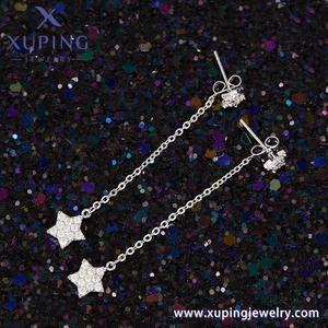 Joyería XUPING, nuevos pendientes creativos de estrella, pendientes de lujo elegantes y versátiles de color dorado Chapado en platino para mujer - Product Image 5