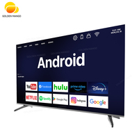 Vente en gros d'usine, téléviseurs intelligents LED 4K sans bordure de 50 et 55 pouces, système Google TV, Airplay Mirroring pour les magasins de détail