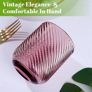 Conjunto de Copos de Vidro com Preço por Atacado, Cores Mistas, Textura Canelada, Copo de Água de 260ml para Presente - Product Image 4