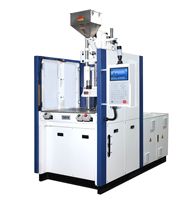 Machine de moulage par injection électrique verticale semi-automatique rotative, servo-électrique, multi-stations, haute productivité pour les textiles