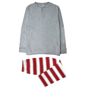 Engepapa Tùy Chỉnh Tre Quần Áo Nhà Sản Xuất Sọc In Giáng Sinh Bộ Đồ Ngủ Thiết Lập Cho Gia Đình Mềm Tre Đồ Ngủ - Product Image 4