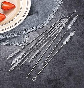 Brosse en nylon pour nettoyer les pailles en verre, les pailles en acier inoxydable, les brosses pour nettoyer les tuyaux à boire - Product Image 6