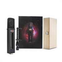 Carte son audio professionnelle BAIFEILI V8, microphone à condensateur portable de bureau avec grand diaphragme de 34 mm, alimentation fantôme XLR 48V, pour le direct