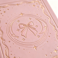 Carnet A5 à couverture rigide rose, motif personnalisé, carnet de notes relié, journal d'écriture, papeterie, cadeau pour femmes
