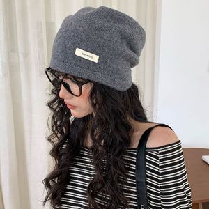 <span class=keywords><strong>Gorro</strong></span> de Punto de <span class=keywords><strong>Lana</strong></span> <span class=keywords><strong>100</strong></span>% Pura para Hombre y Mujer, Estilo Informal, para Primavera y Otoño, Color Sólido, Fabricante de Gorros Personalizados - Product Image 4