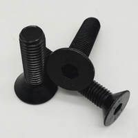 Tornillos de Cabeza Hexagonal CSK de Acero al Carbono de Alta Resistencia, Resistentes a la Corrosión, Grado 10.9, DIN7991, Acabado Negro, Suministro Personalizado