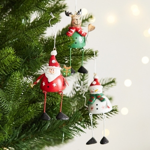 Pendenti per bambole di ferro di Natale che appendono decorazioni per albero <span class=keywords><strong>e</strong></span> centro commerciale in metallo oggetti di scena per la disposizione dell'atmosfera artigianale - Product Image 3