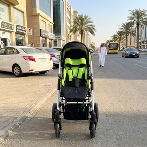 Silla de Ruedas Ergonómica para Niños con Parálisis Cerebral, Cochecito Plegable para Bebés, Silla de Ruedas Manual para Discapacitados - Product Image 1