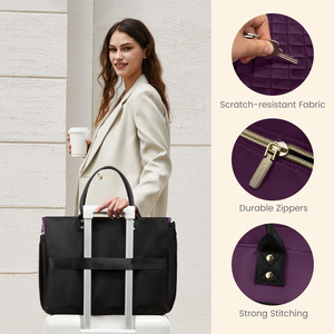 LOVEVOOK Grand <span class=keywords><strong>Sac</strong></span> Fourre-Tout de Voyage pour <span class=keywords><strong>Femme</strong></span> Imperméable Multi-Poches Sacoche pour Ordinateur Portable d'Infirmière et d'Étudiant 15,6 17 Pouces - Product Image 6
