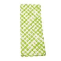 Paño de Cocina de Algodón para Restaurante, Diseño a Cuadros con Estampado de Pollo Verde, 18x30 Pulgadas, Lavable, Resistente al Aceite, Marca WUJI, Origen China