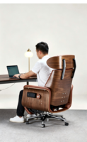 Ensemble de canapés inclinables en cuir véritable haut de gamme, fauteuil pivotant réglable, design moderne, mobilier de détente pour salon et salle de classe