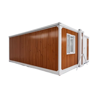 Maison conteneur extensible facile à installer 20ft/40ft, mini-maison mobile préfabriquée 2/3/4/5 chambres, villa pliable à structure en acier