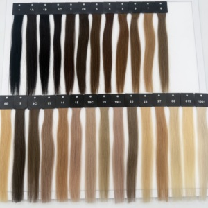 Yishu 2026 Extensions de cheveux vierges chinois à double trame machine, pour usage en salon, système de coloration à <span class=keywords><strong>froid</strong></span> pour toutes les couleurs, modèle avec nuancier - Product Image 3