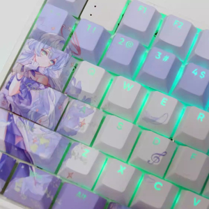 Juego de teclas de anime Robin, teclas PBT Cherry MOA, perfil inglés tailandés, teclas para juegos, accesorios para <span class=keywords><strong>teclado</strong></span> mecánico - Product Image 4