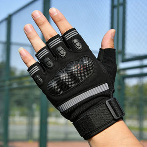 ถุงมือกีฬาแบบครึ่งนิ้ว คุณภาพสูง ผลิตตามสั่ง สำหรับทุกเพศ ทำจากผ้าฝ้าย เหมาะสำหรับกิจกรรมกลางแจ้ง ปั่นจักรยาน ป้องกันการลื่น - Product Image 3