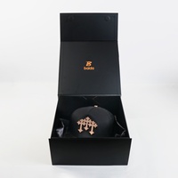 Scatole di Cartone Personalizzate Premium per Cappelli Dandi 31 Barbas, Laminazione Lucida e Opaca, Forma Piatta per Uso Domestico