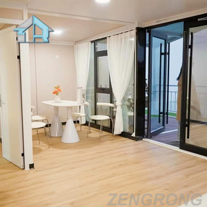 Villa Kontainer Panel Sandwich 20ft yang Dapat Diperluas, Rumah Lipat Mobile yang Dapat Dipasang Cepat untuk Perumahan Darurat di Luar Ruangan - Product Image 4