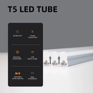 ATC-1-C T5 All In 1 LED Tube/inputAC100-277V/295mm/6w/780lm/flickerfree/CE