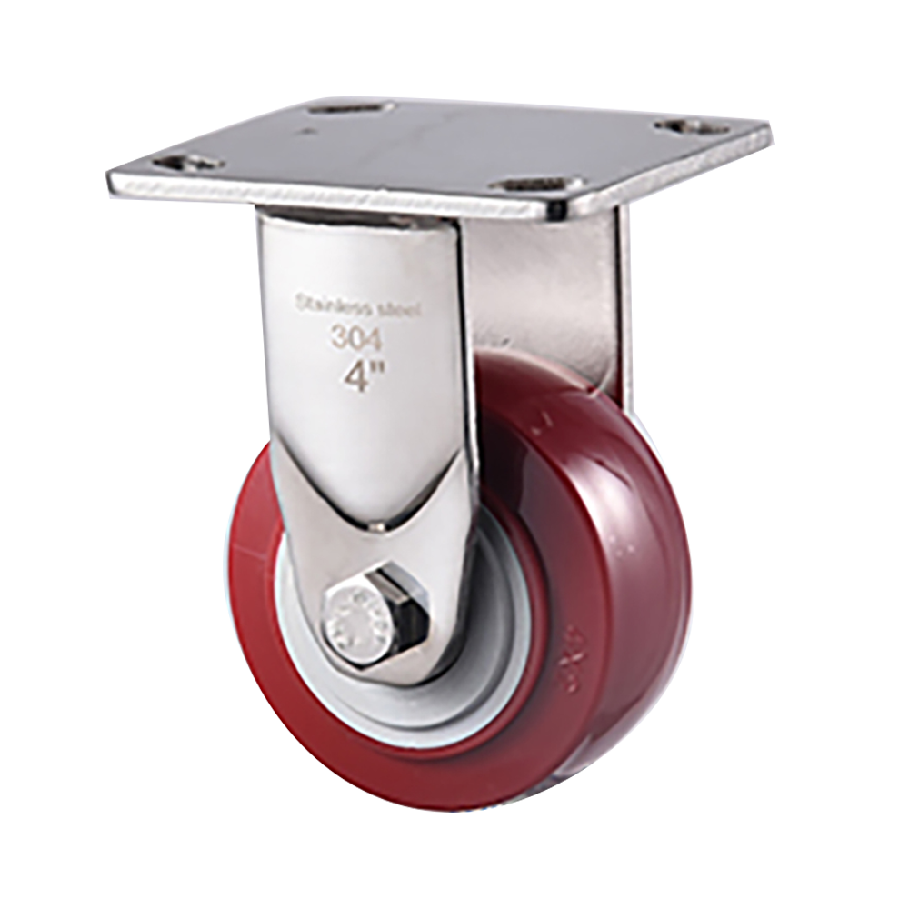 New 4/5/6/8inch 200/250/300/350kg SS PU Heavy Duty Castor Steel Caster Wheels,stainless Steel Caster Wheel
