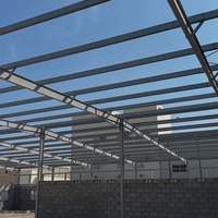 Structure en acier soudé galvanisé à chaud certifiée CE moderne pour bâtiments de bureaux, ateliers, hôpitaux, abris scolaires et garages