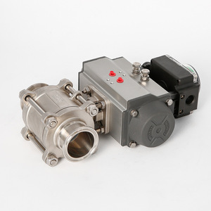 บอลวาล์วนิวเมติก สแตนเลส สเตนเลส แบบปลดเร็ว 2 นิ้ว DN50 น้ำอุณหภูมิปกติ 100 ปอนด์ต่อตารางนิ้ว - Product Image 2