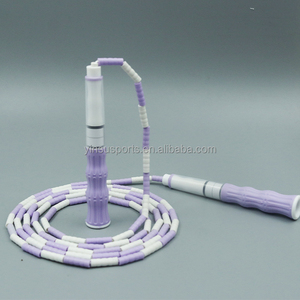 MAICCA Corde à sauter en bambou pour enfants, portable, haute qualité, durable, avec perles souples, réglable en cent sections, bicolore - Product Image 4