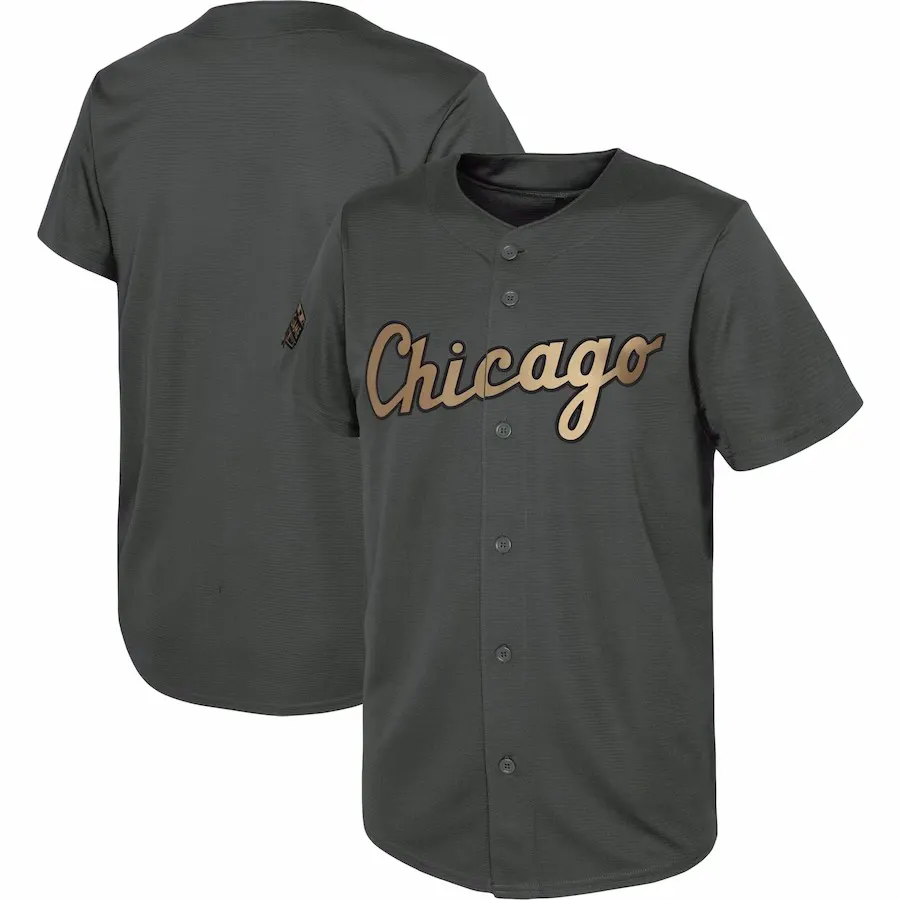 Original 1:1 Herren Baseball Uniformen Chicago Team Grau Golden 2022 All-Star-Spiel Replik Jersey Baseball Shirts Custom