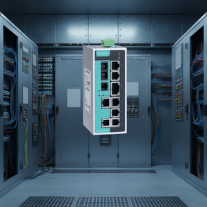 Moxa EDS-208A-M-SC สวิตช์แบบไม่มีการจัดการติดตั้งบนราง DIN อุปกรณ์เครือข่ายอุตสาหกรรมอีเธอร์เน็ต 8 พอร์ต - Product Image 3