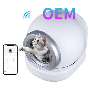 Bac à litière autonettoyant pour chat, grand bac à litière automatique pour chat avec contrôle APP 2.4GHz Wi-Fi pris en charge Smart Litter <span class=keywords><strong>Box</strong></span> pour chats - Product Image 1