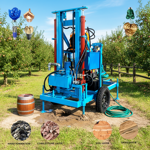 Plataforma <span class=keywords><strong>de</strong></span> Perforación <span class=keywords><strong>de</strong></span> Pozos Mini para Perforación <span class=keywords><strong>de</strong></span> Pozos <span class=keywords><strong>de</strong></span> Agua, <span class=keywords><strong>de</strong></span> Bajo Costo, para Operación por una Sola Persona, para Terrenos Agrícolas - Product Image 3