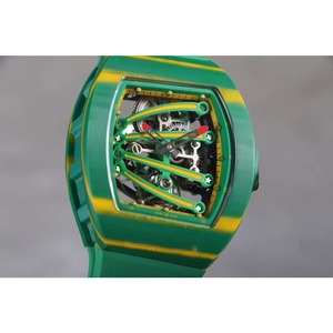 Top-grade Emerald Green Carbon Fiber Ultra-light Waterproof Diver Pointer Tourbillon Movement Automatic <b>Mechanical</b> Unisex <b>Watch</b> - Product Image 2