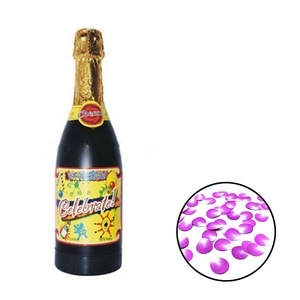 Lance-confettis en forme de mini bouteille de champagne |   Cannons à confettis jetables pour les célébrations - Product Image 6