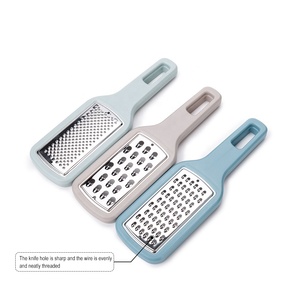 Nhựa xử lý tiện ích nhà bếp của nhãn hiệu thép không gỉ vắt tay Stackable 3 cái Rau vắt tay Bộ - Product Image 5