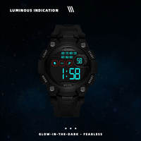 Mingrui Luxuriöse Antike Mode Studenten Sport Kinder Leuchtende Wasserdichte Digitale Armbanduhr mit Alarm für Unisex