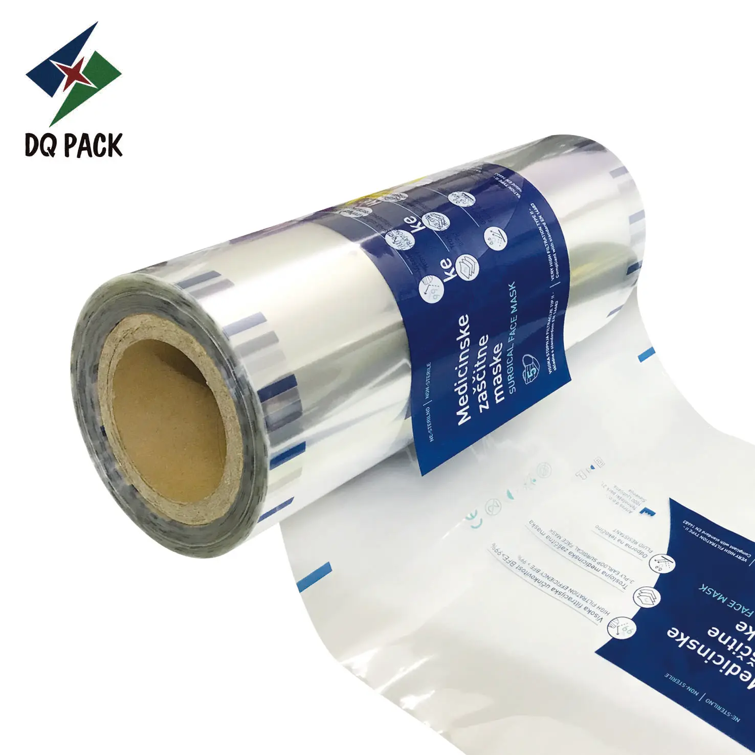 Dq Pack Op Maat Gemaakte Flexibele Verpakking Laminering Materiaal Plastic Film Afdrukken Zakje Film Rol